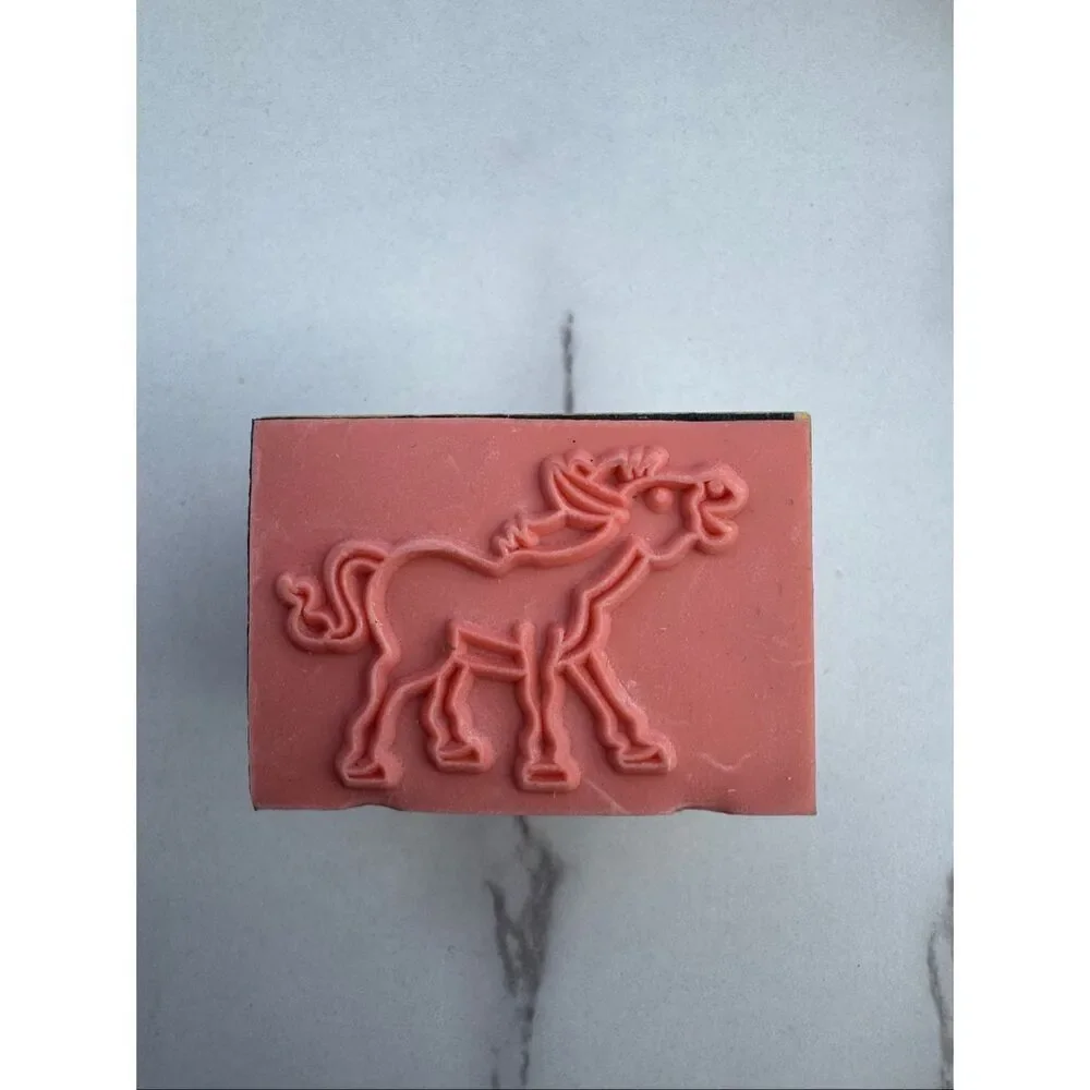 New Cartoon Donkey Rubber Stamp
